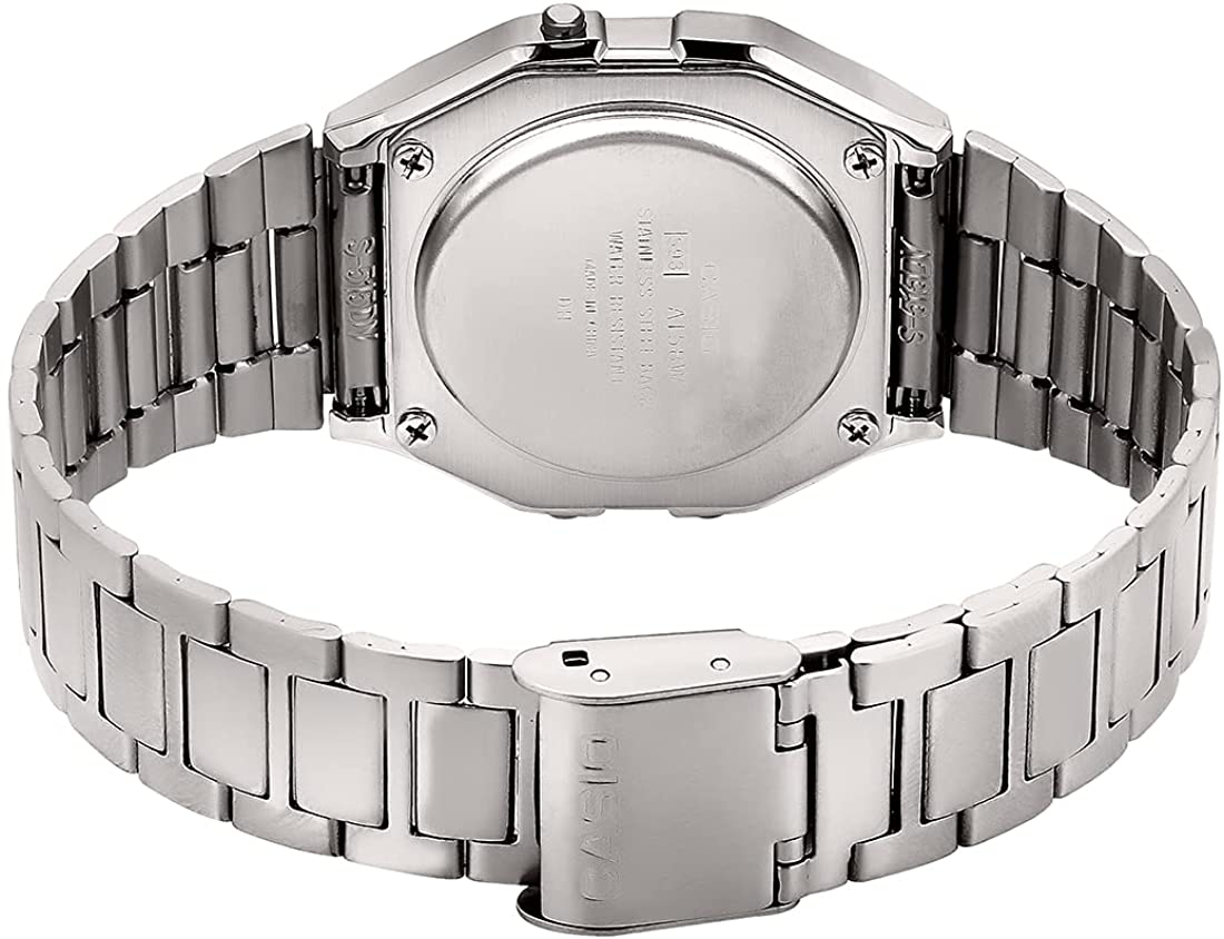 Casio Stainless Steel Digital Men's Watch A158WA-1DF