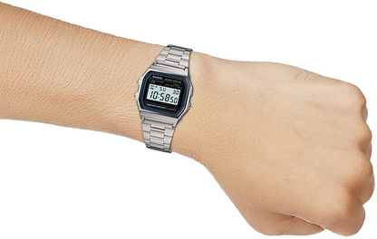 Casio Stainless Steel Digital Men's Watch A158WA-1DF