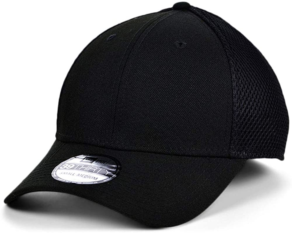 New Era 39THIRTY Blank Custom Neo Black Stretch Fit Cap