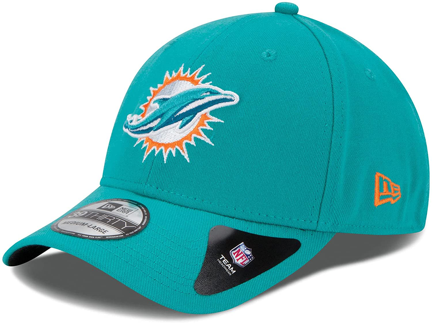 New Era 39THIRTY NFL Miami Dolphins Team Blue Classic Flex Stretch Fit Hat