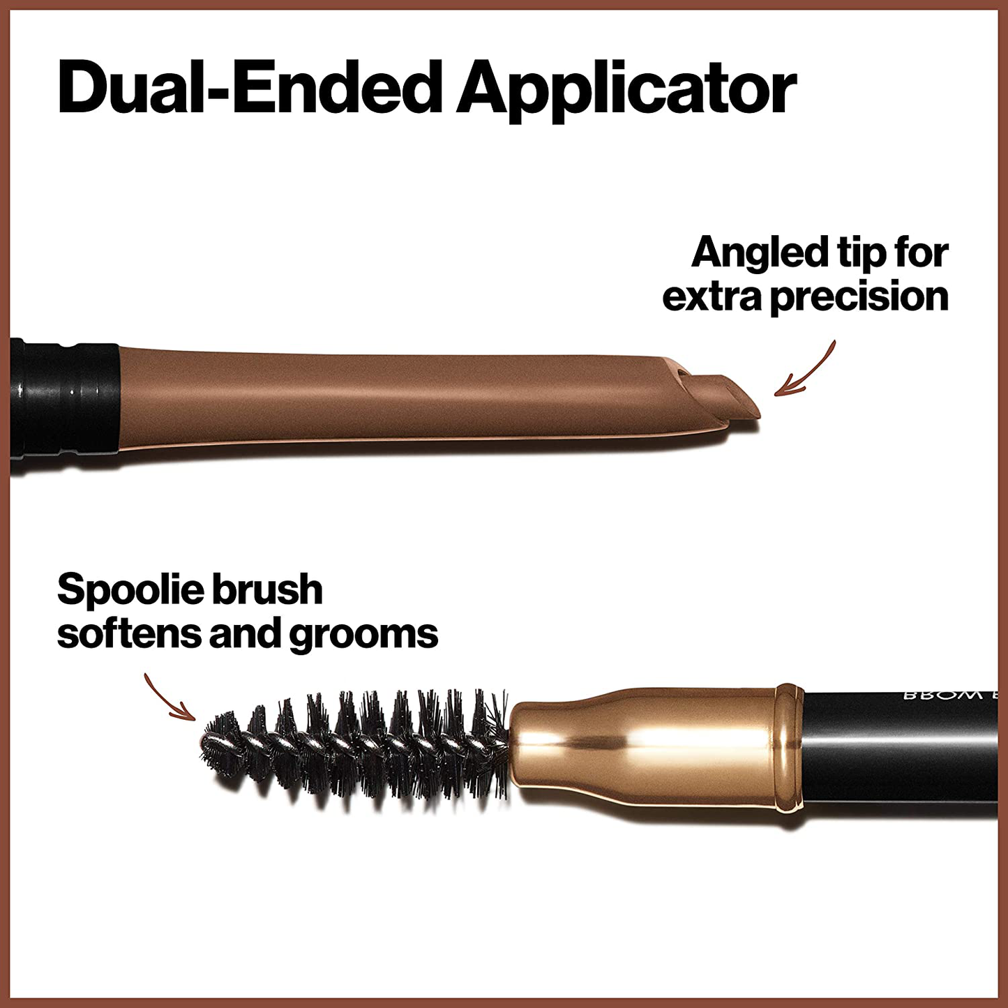 Revlon ColorStay Eyebrow Pencil with Spoolie Brush, Waterproof, Longwearing, Angled Tip Applicator for Perfect Brows