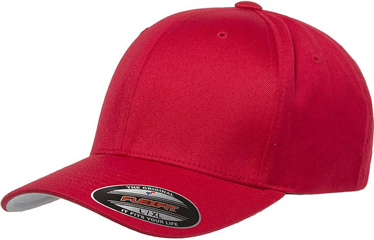 Flexfit Athletic Baseball Red Men's Fitted Cap