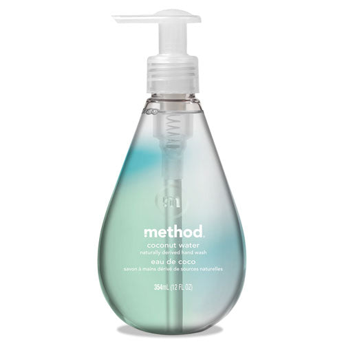 Method Gel Hand Wash Coconut Water 12 oz Pump Bottle (6 Pack) MTH01853
