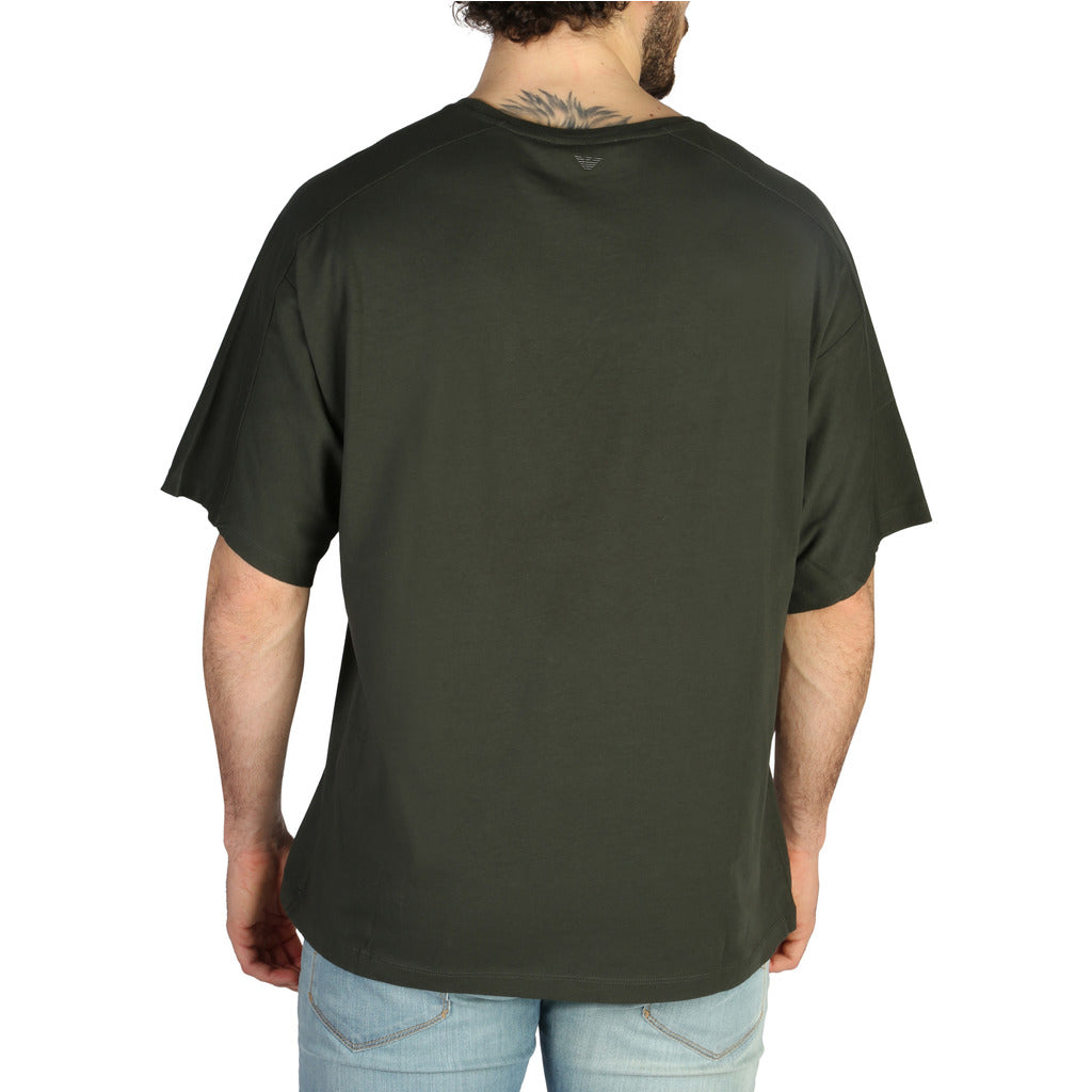 Emporio Armani Moon Round Neck Black Men's T-Shirt 3Z1T6U1JQ4Z0-555