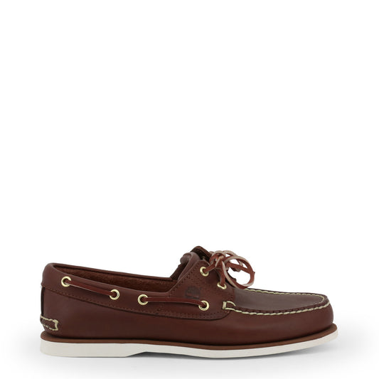 Timberland Classic Two-Eye Brown Leather Men's Boat Shoes TB 074035214