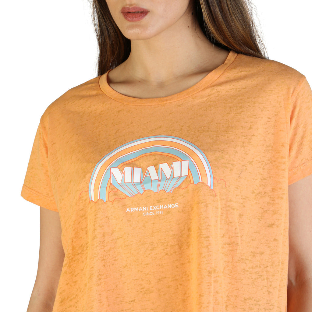 Armani Exchange Miami Rainbow Orange Women's Top 3ZYTBW-YJK5Z-0601