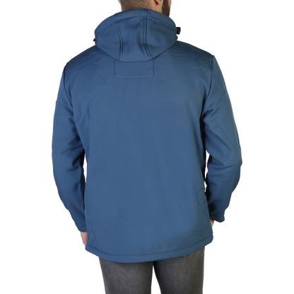 Geographical Norway Tiger Hooded Blue Men's Jacket