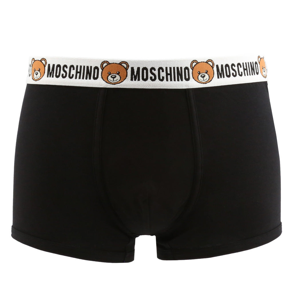 Moschino Underbear 2-Pack Boxer Briefs Black Men's Underwear A477081190555