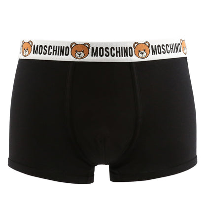 Moschino Underbear 2-Pack Boxer Briefs Black Men's Underwear A477081190555