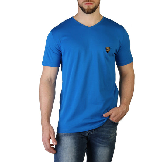 Lamborghini Essential V-Neck Surf Blue Men's T-Shirts B3XVB7AI30260225