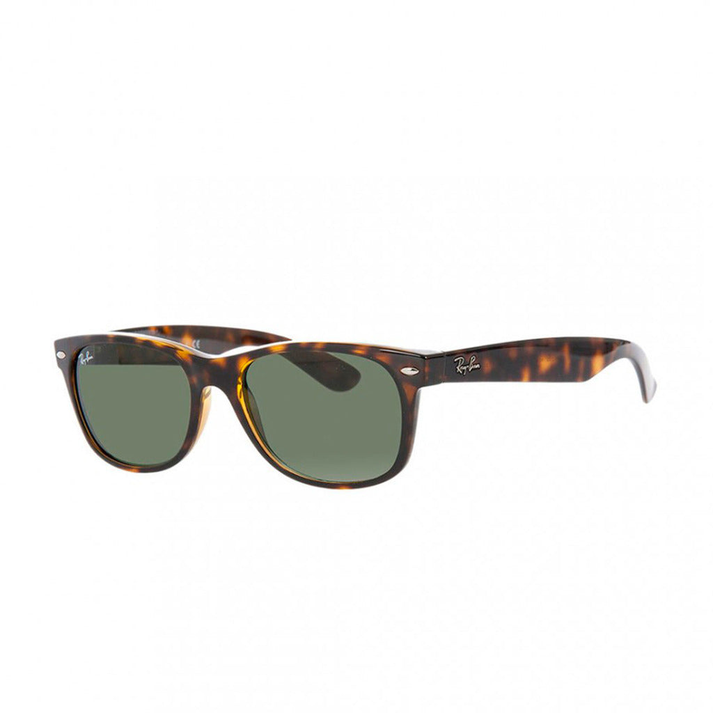 Ray-Ban New Wayfarer Classic Tortoise/Green Classic Sunglasses RB2132-902L 55-18