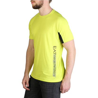 EA7 Emporio Armani Cotton Bright Yellow Men's T-Shirt 3GPT44-PJH6Z-1874