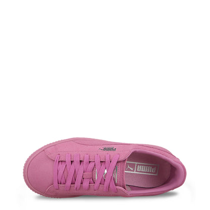 Puma Basket Platform Reset Pink Women's Shoes 363313_02