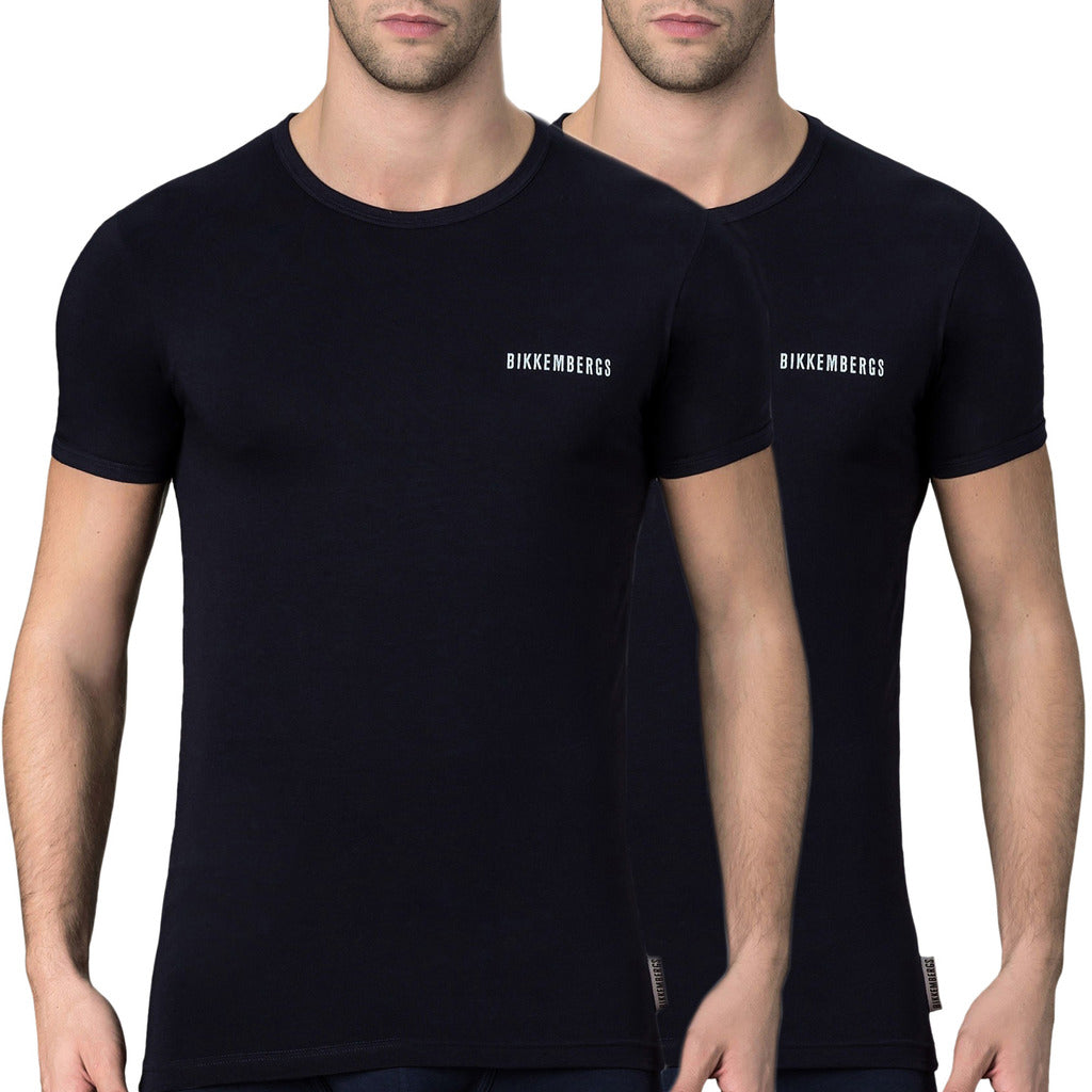 Bikkembergs 2-Pack Undershirt Blue Men's T-Shirt 100VBKT040863000