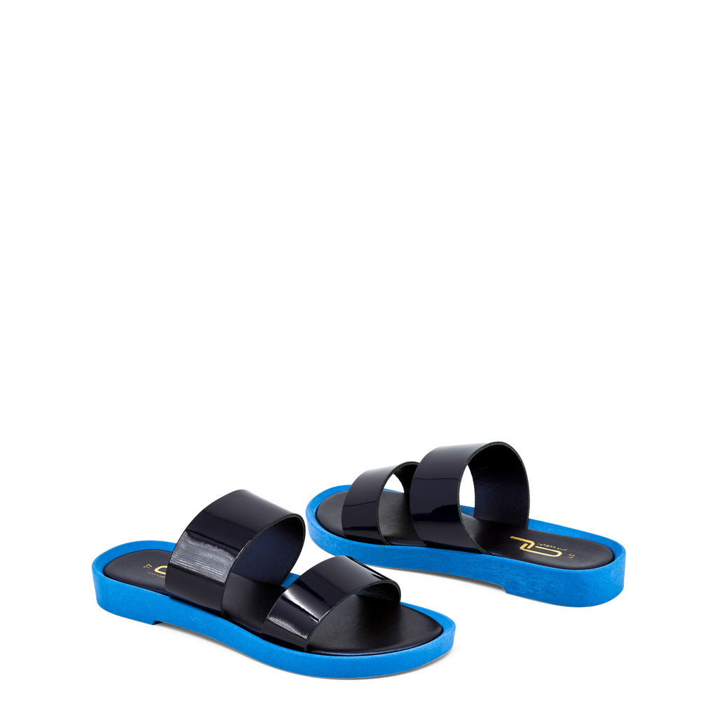 Ana Lublin Isilde Leather Black Blue Women's Sandals