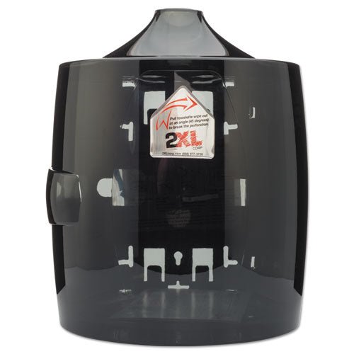 2XL Contemporary Wall Mount Wipe Dispenser, 11 x 11 x 13, Smoke Gray TXL L80 - Becauze