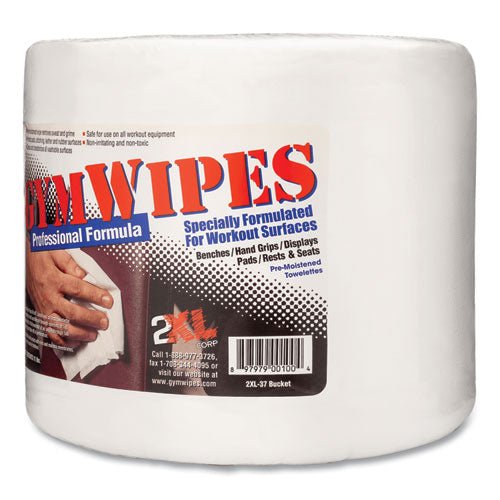 2XL Gym Wipes Professional, 6 x 8, Unscented, 700-Pack, 4 Packs-Carton TXL L38 - Becauze