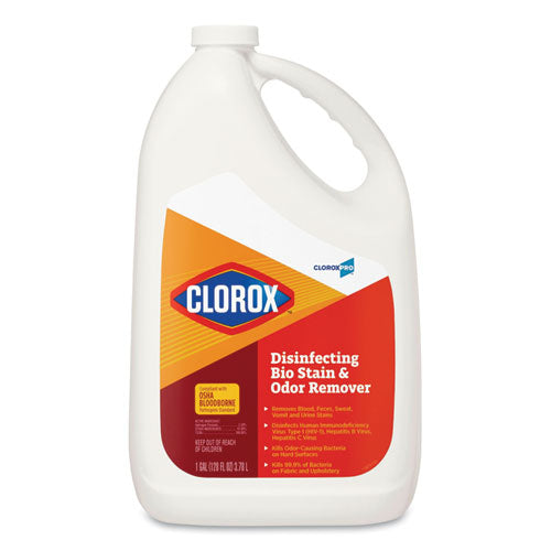 Clorox Disinfecting Bio Stain and Odor Remover Fragranced 128 oz Refill Bottle (4 Pack) 31910