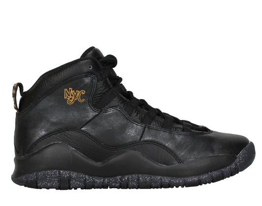 Nike Air Jordan 10 Retro (GS) BG NYC Black/Gold Boys Basketball Shoes 310806-012