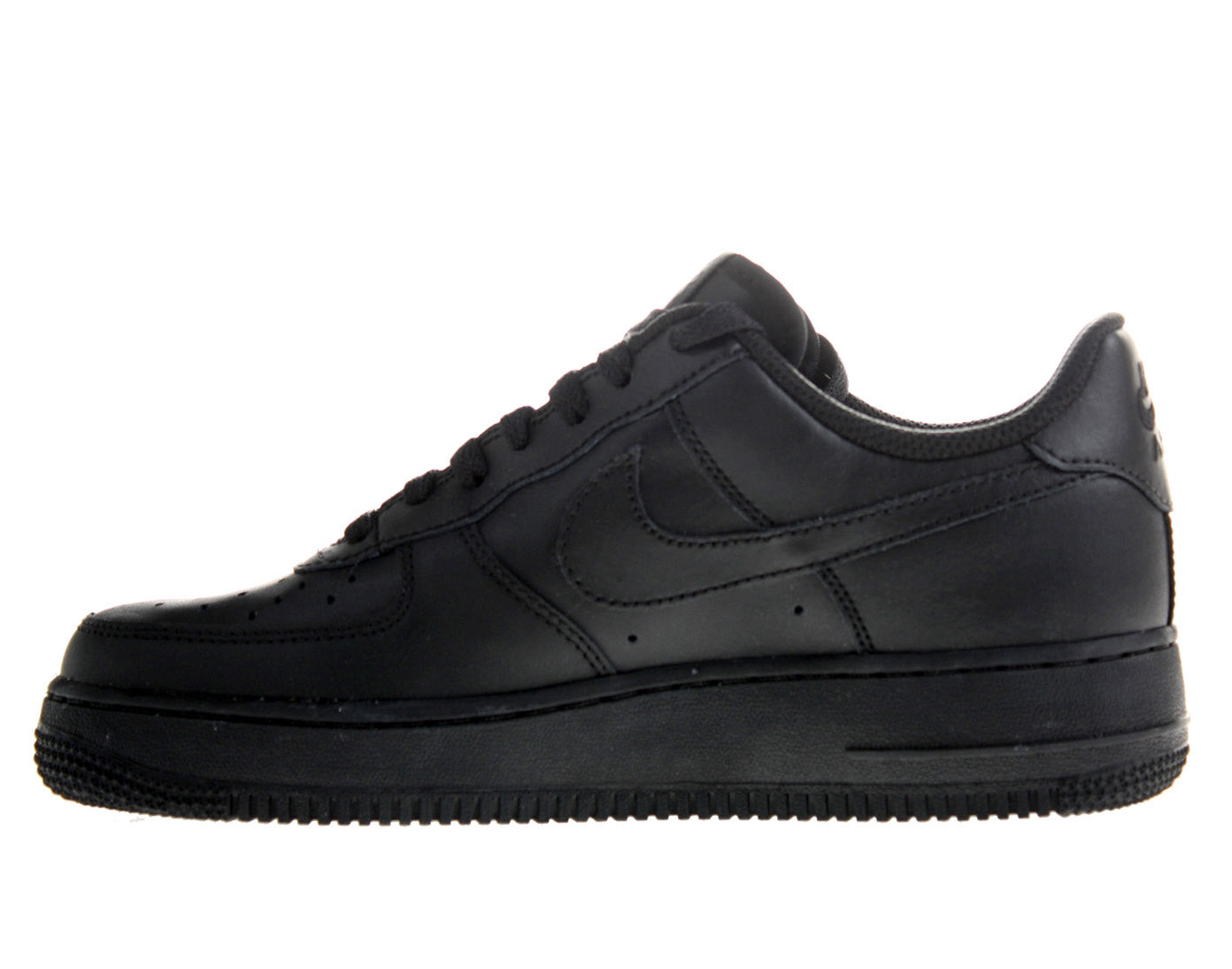 Nike Air Force 1 (GS) Black/Black-Black Big Kids Basketball Shoes 314192-009