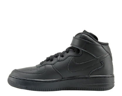 Nike Air Force 1 Mid (GS) Black/Black Big Kids Basketball Shoes 314195-004