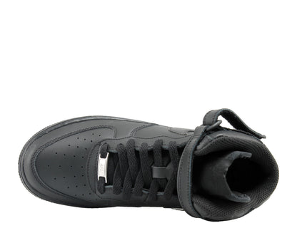 Nike Air Force 1 Mid (GS) Black/Black Big Kids Basketball Shoes 314195-004