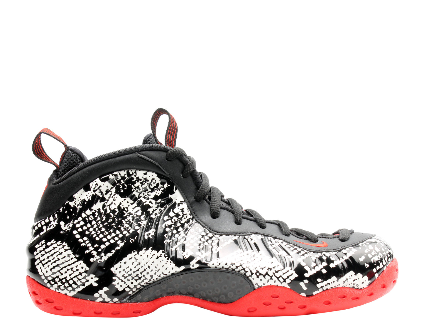 Nike Air Foamposite One Sail/Black-Red Snake Men's Basketball Shoes 314996-101