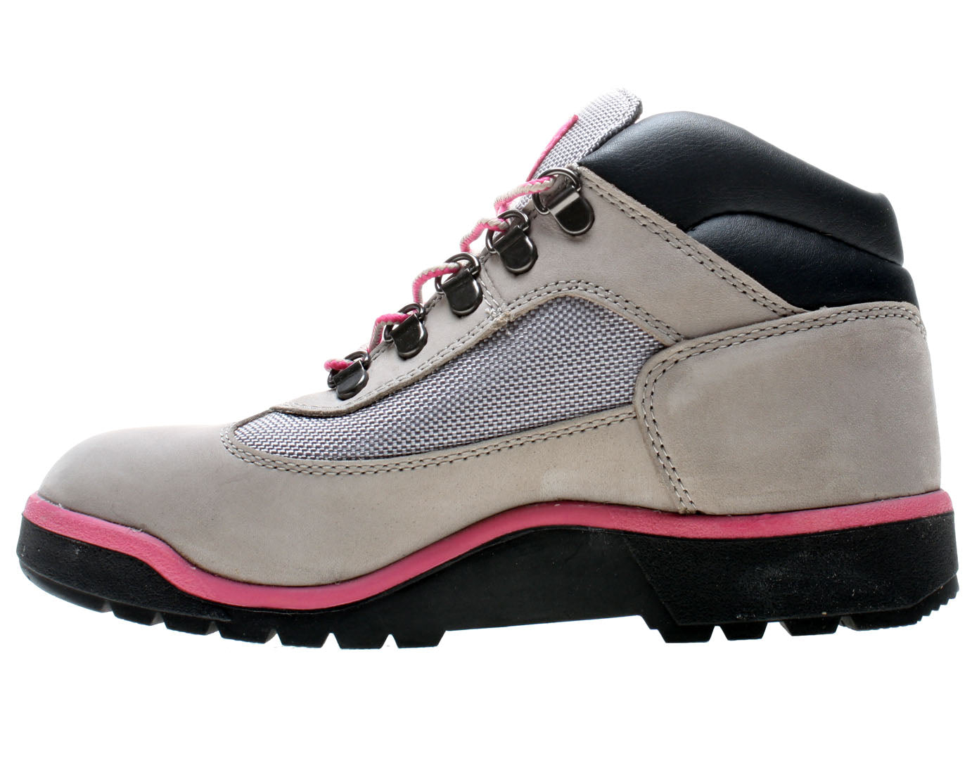 Timberland Field Boot Grey/Pink Junior Girls Boots 3294R