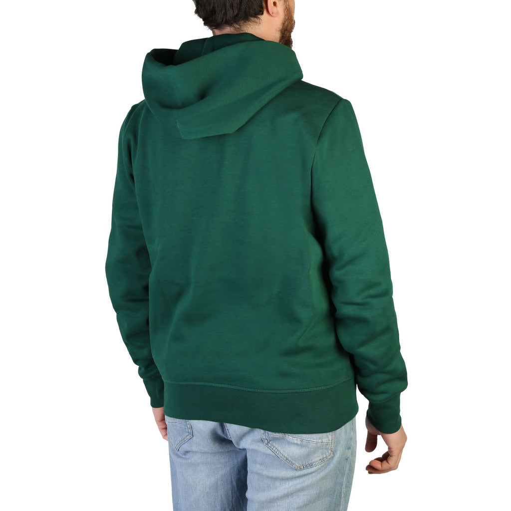 Tommy Hilfiger Logo Flex Fleece Hoodie Prep Green Men's Sweatshirt MW0MW29301-L4O