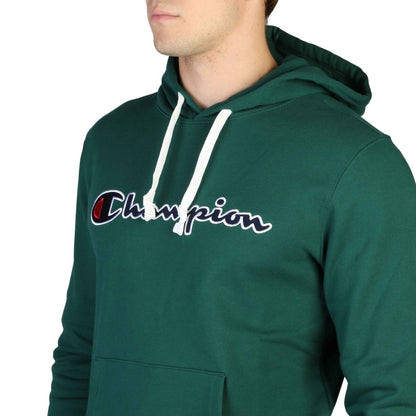 Champion Script Logo Pullover Hooded Men's Sweatshirt 214718-GS502
