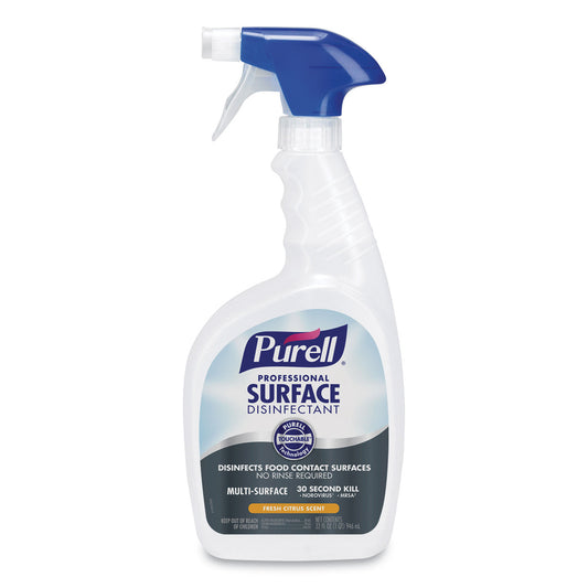 Purell Professional Surface Disinfectant Fresh Citrus Scent 32 oz Bottle (6 Pack) 3342-06