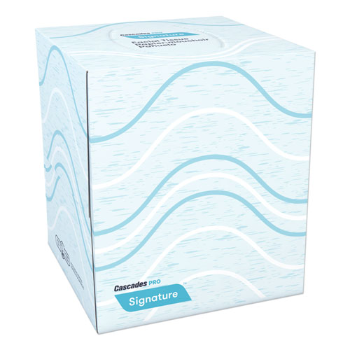 Cascades Pro Signature Cube Facial Tissue 2 Ply 90 Sheets White (36 Pack) F710