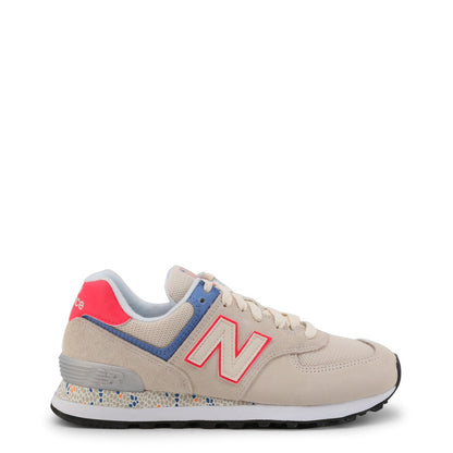 New Balance 574 Raw Silk with Vivid Coral Women's Shoes WL574CL2