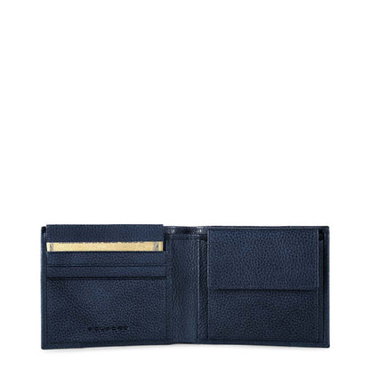 Piquadro Leather P15Plus Night Blue Men's Wallet PU4188P15S-BLU2