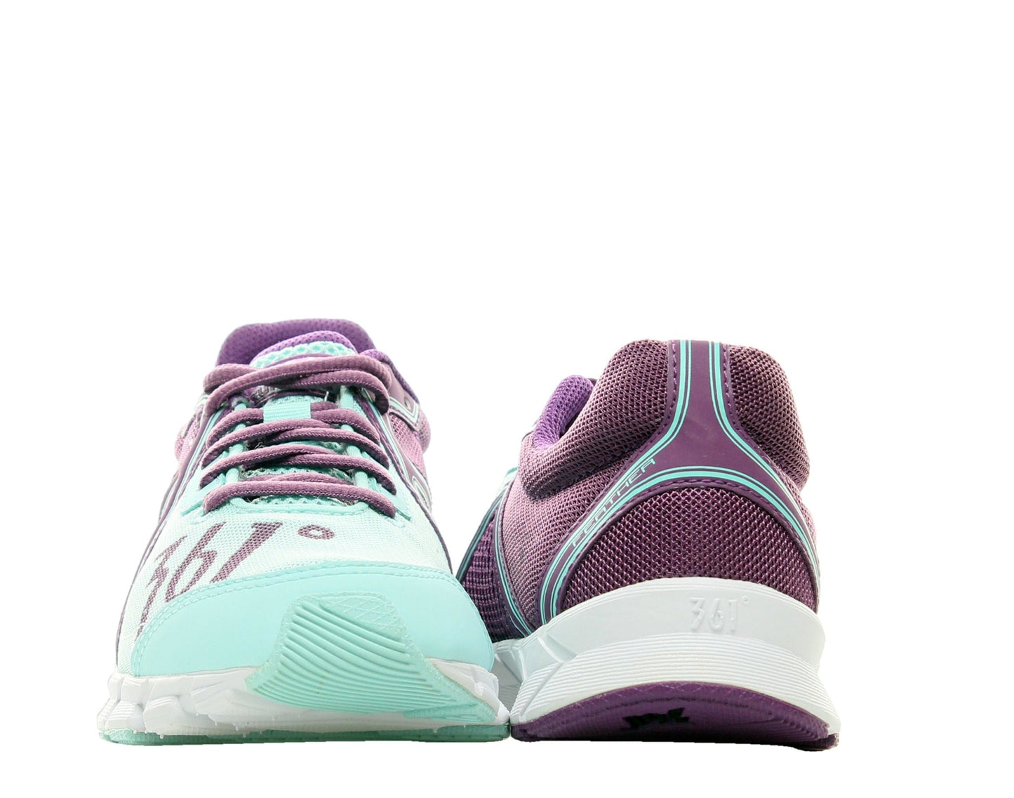 361 Feather Light Blue/Sunset Purple Women's Running Shoes 201420105-6005 - Becauze