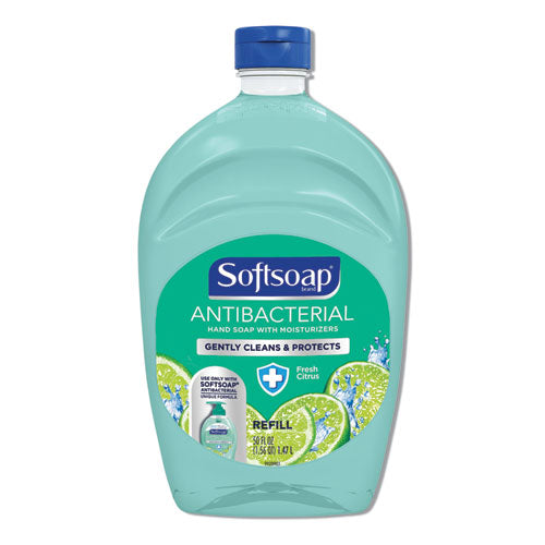 Softsoap Antibacterial Liquid Hand Soap Refills Fresh Scent 50 oz Bottle (6 Pack) 45991