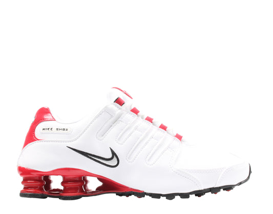 Nike Shox NZ White/Silver-University Red Men's Runnung Shoes 378341-110