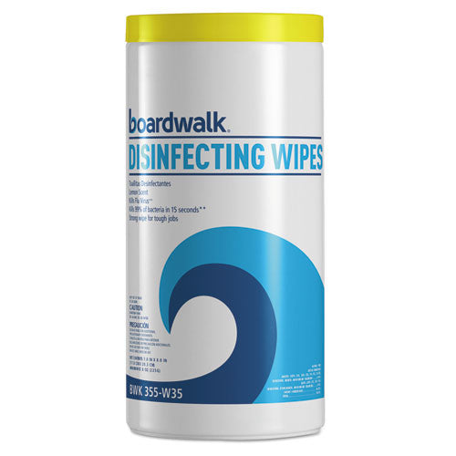 Boardwalk Disinfecting Wipes Lemon Scent 35 Wipes (12 Pack) 455W35