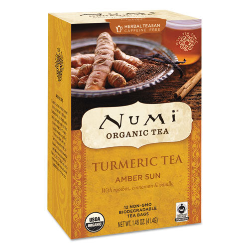 Numi Turmeric Tea Amber Sun 1.46 oz Bag (12 Pack) 10552