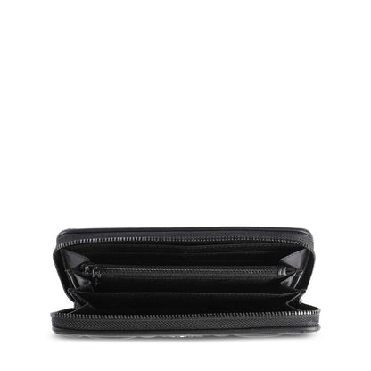 Calvin Klein Large Recycled Quilted Zip Around CK Black Women's Wallet K60K609912-BAX