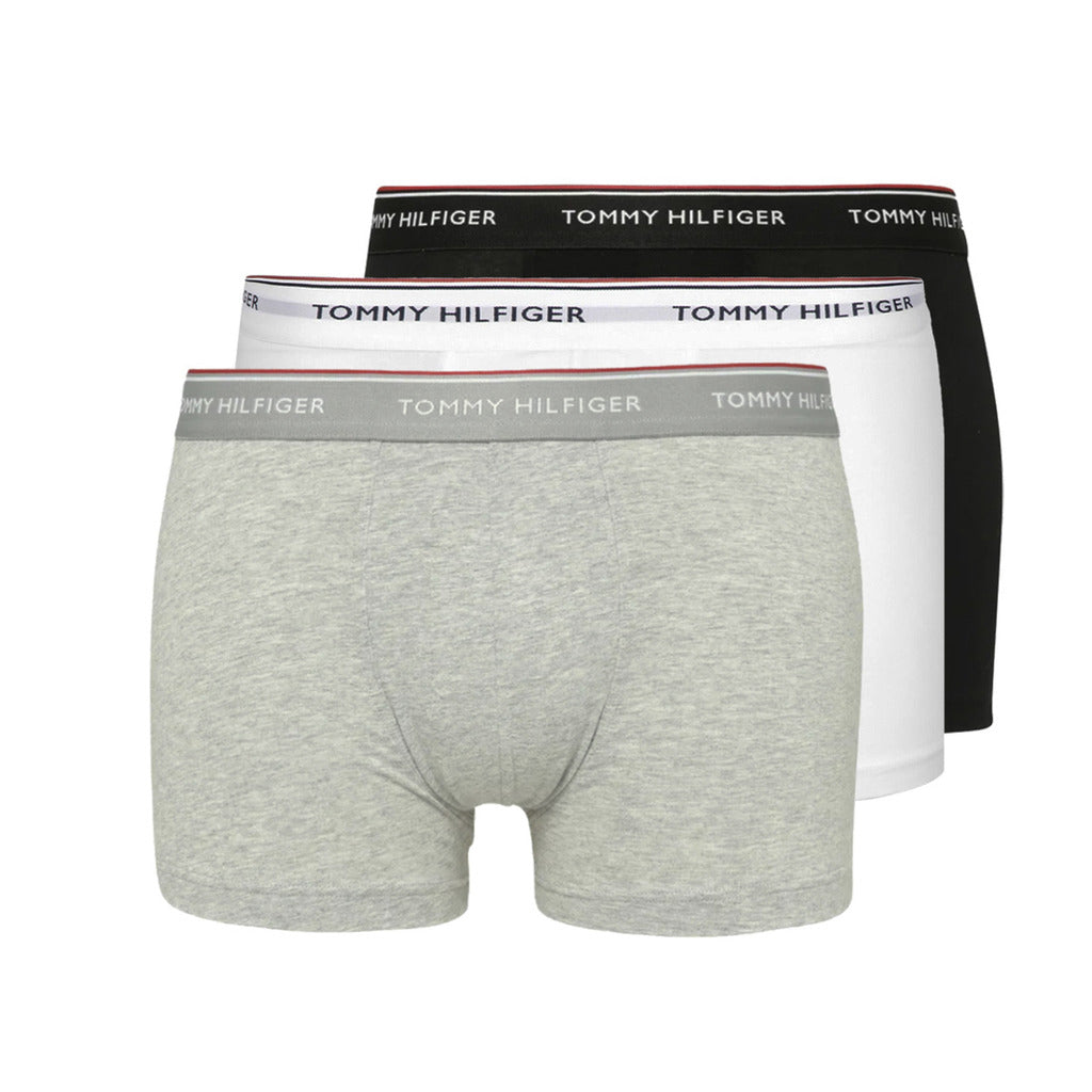 Tommy Hilfiger 3-Pack Boxer Briefs Black/Grey Heather/White Men's Underwear 1U87903842-004