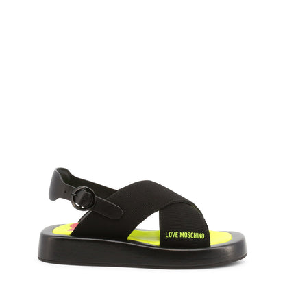 Love Moschino Criss Cross Black Women's Sandals JA16123G0EIZN000