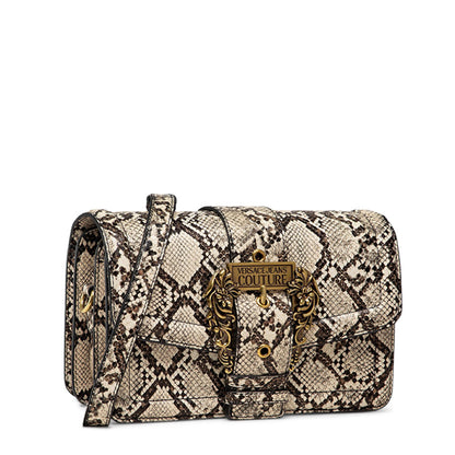 Versace Jeans Couture Snake Print Brown Women's Shoulder Bag 71VA4BF1-ZS066-749