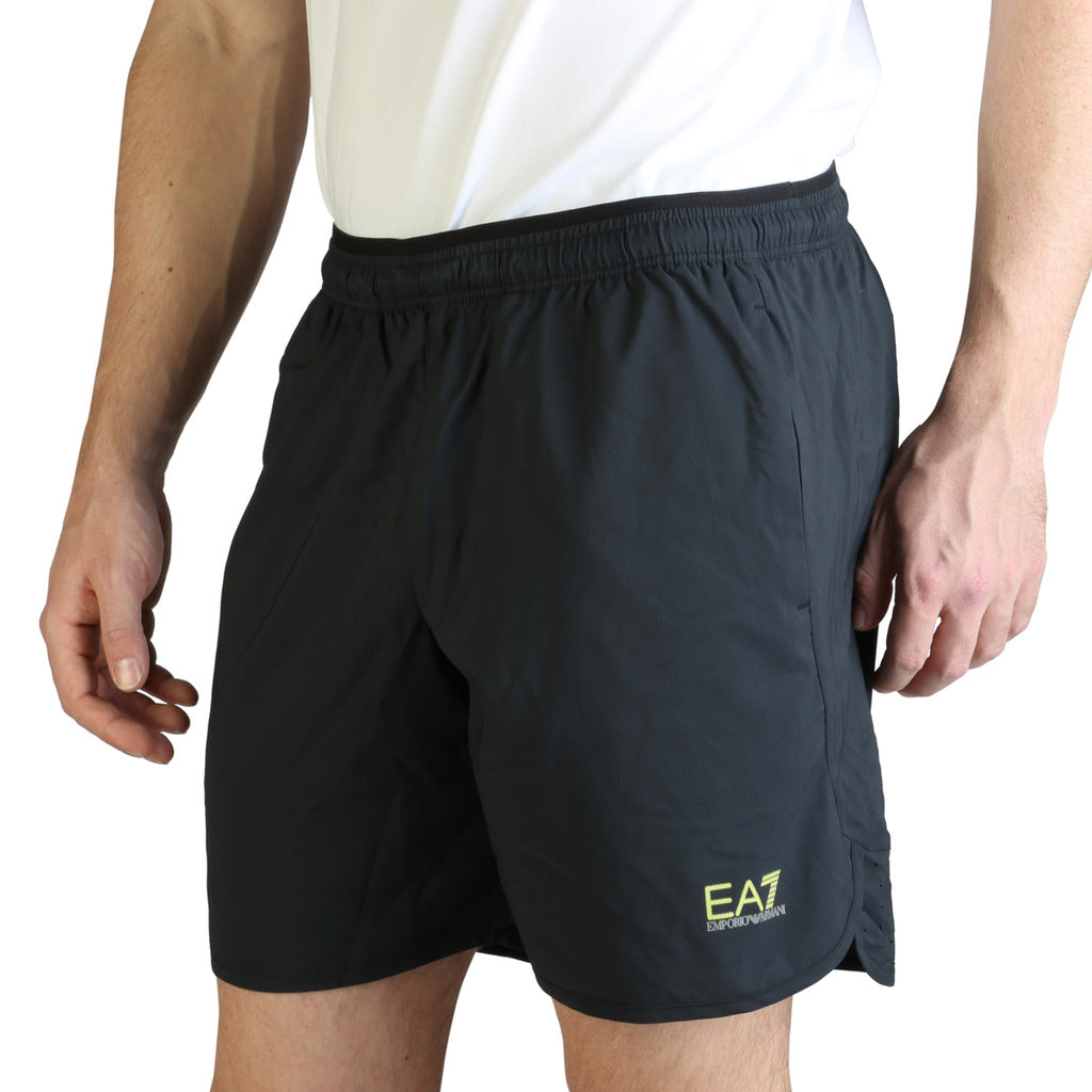 EA7 Emporio Armani Sport Black Men's Shorts 3GPS89-PNP3Z-1578