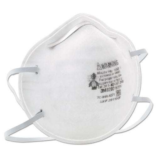 3M N95 Particle Respirator 8200 Mask, 20-Box 70071534492 - Becauze