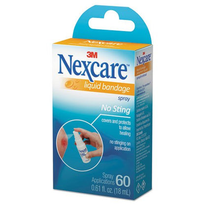 3M Nexcare No-Sting Liquid Bandage Spray, 0.61 oz LBS118-03 - Becauze
