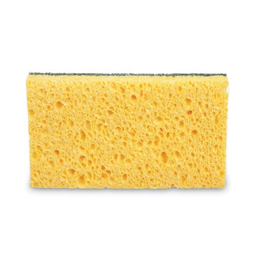 3M Niagara Medium Duty Scrubbing Sponge 74N, 3.6 x 6, 1" Thick, Yellow-Green, 20-Carton 74N - Becauze