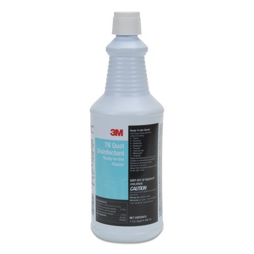 3M TB Quat Disinfectant Ready-to-Use Cleaner 32 oz Bottle (12 Bottles and 2 Spray Triggers) 29612 - Becauze