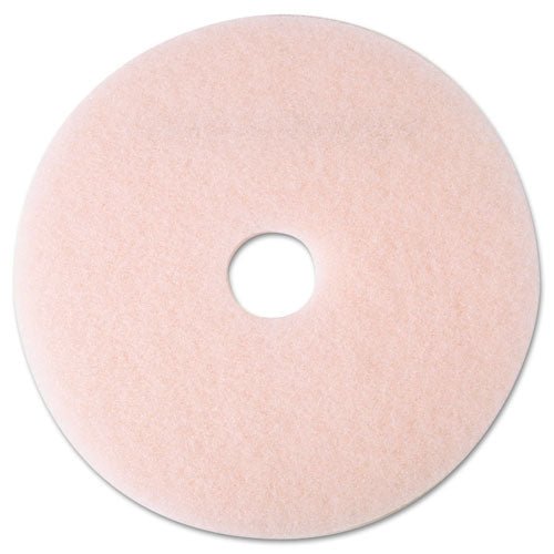 3M Ultra High-Speed Eraser Floor Burnishing Pad 3600, 19" Diameter, Pink, 5-Carton 360019 - Becauze