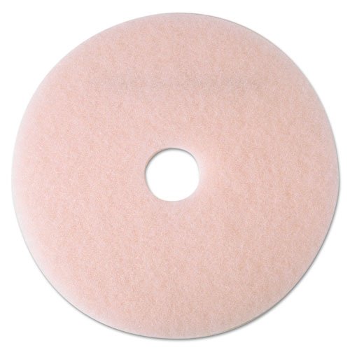 3M Ultra High-Speed Eraser Floor Burnishing Pad 3600, 24" Diameter, Pink, 5-Carton 3600 - Becauze